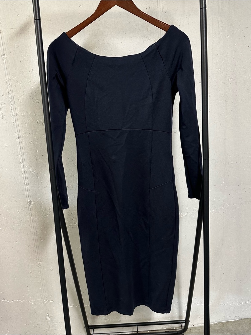 Felicity & Coco Navy Long-Sleeve Sheath Dress